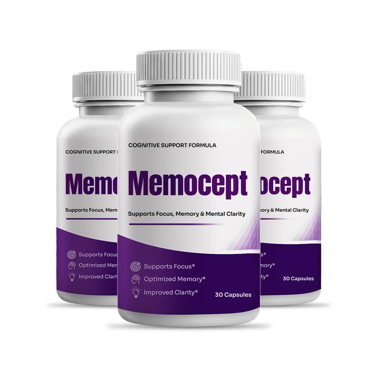 Memocept 3-bottle supplement package